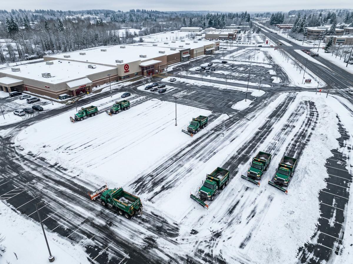 Commercial Parking Lot Clearing